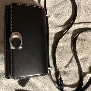 Coach Bandit Black Leather with Silver Hardware